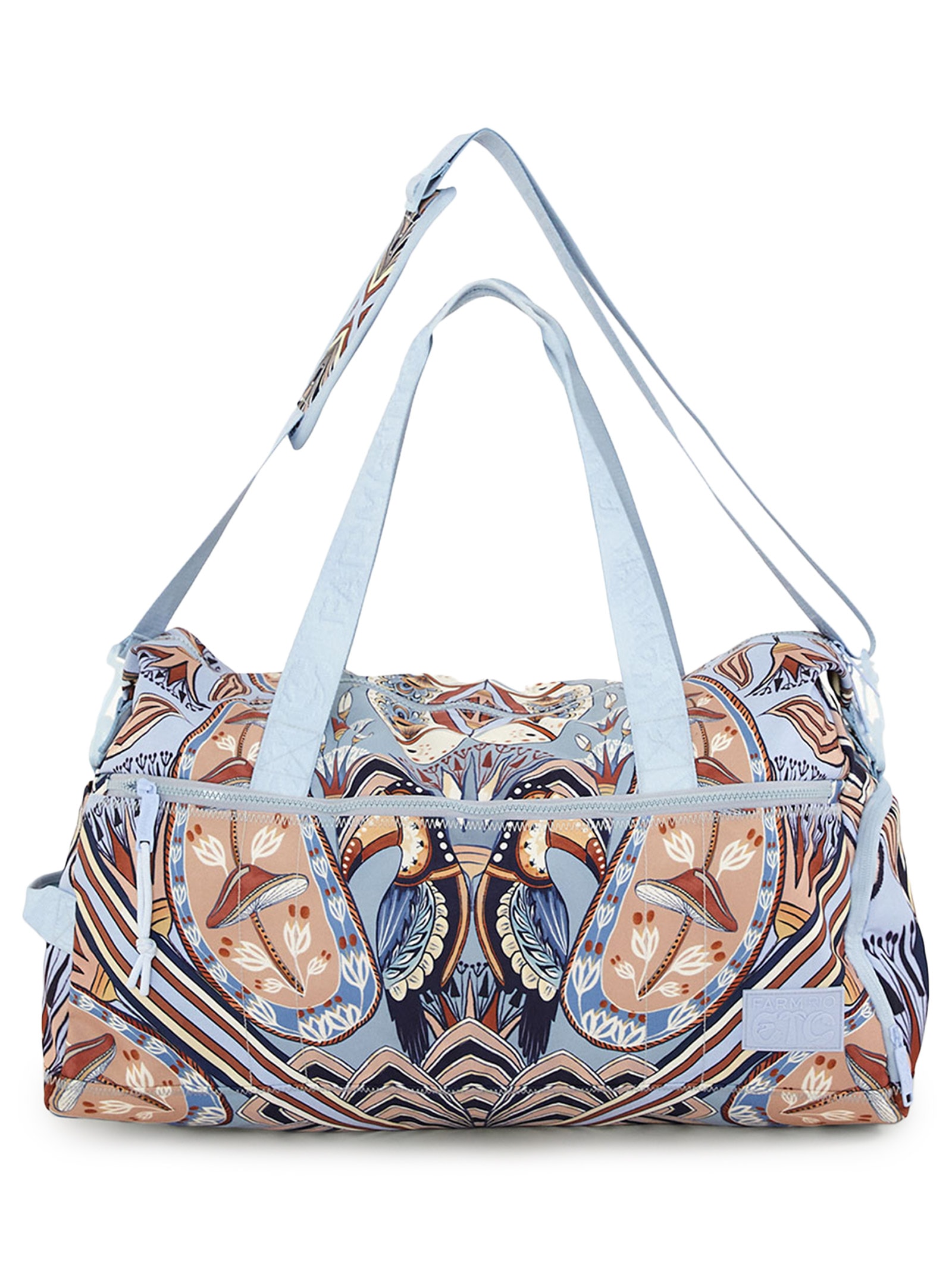 Bolsa Feminina Findi Lenço Riviera Azul Farm Etc