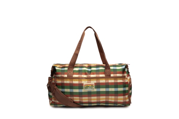 Bolsa Feminina Findi Xadrez Multi - Marrom