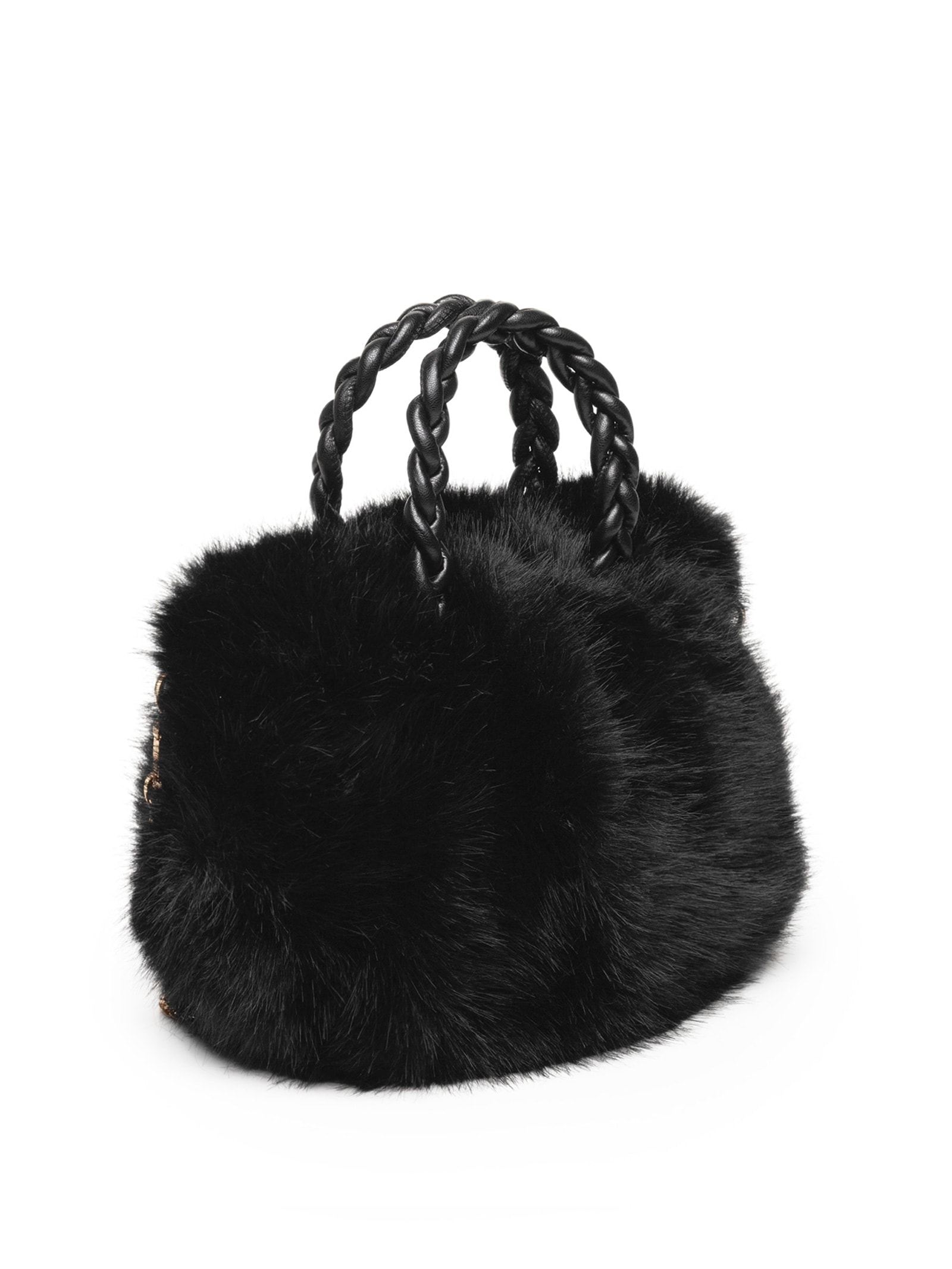 Bolsa Feminina Fur Preto Market 33