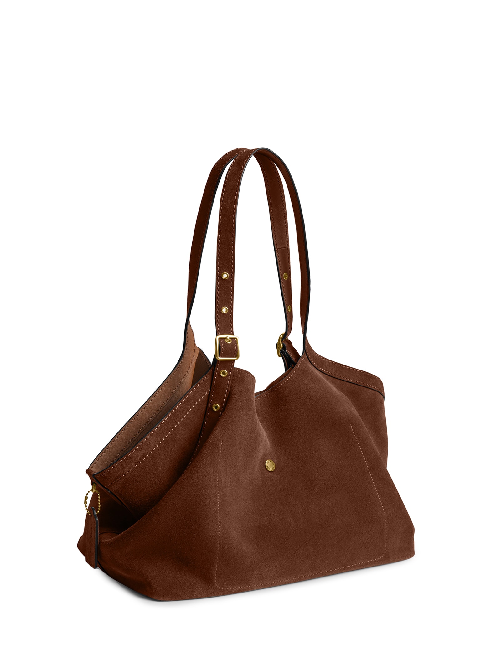 Bolsa Feminina Gramercy Tote Suede Warm Marrom Coach