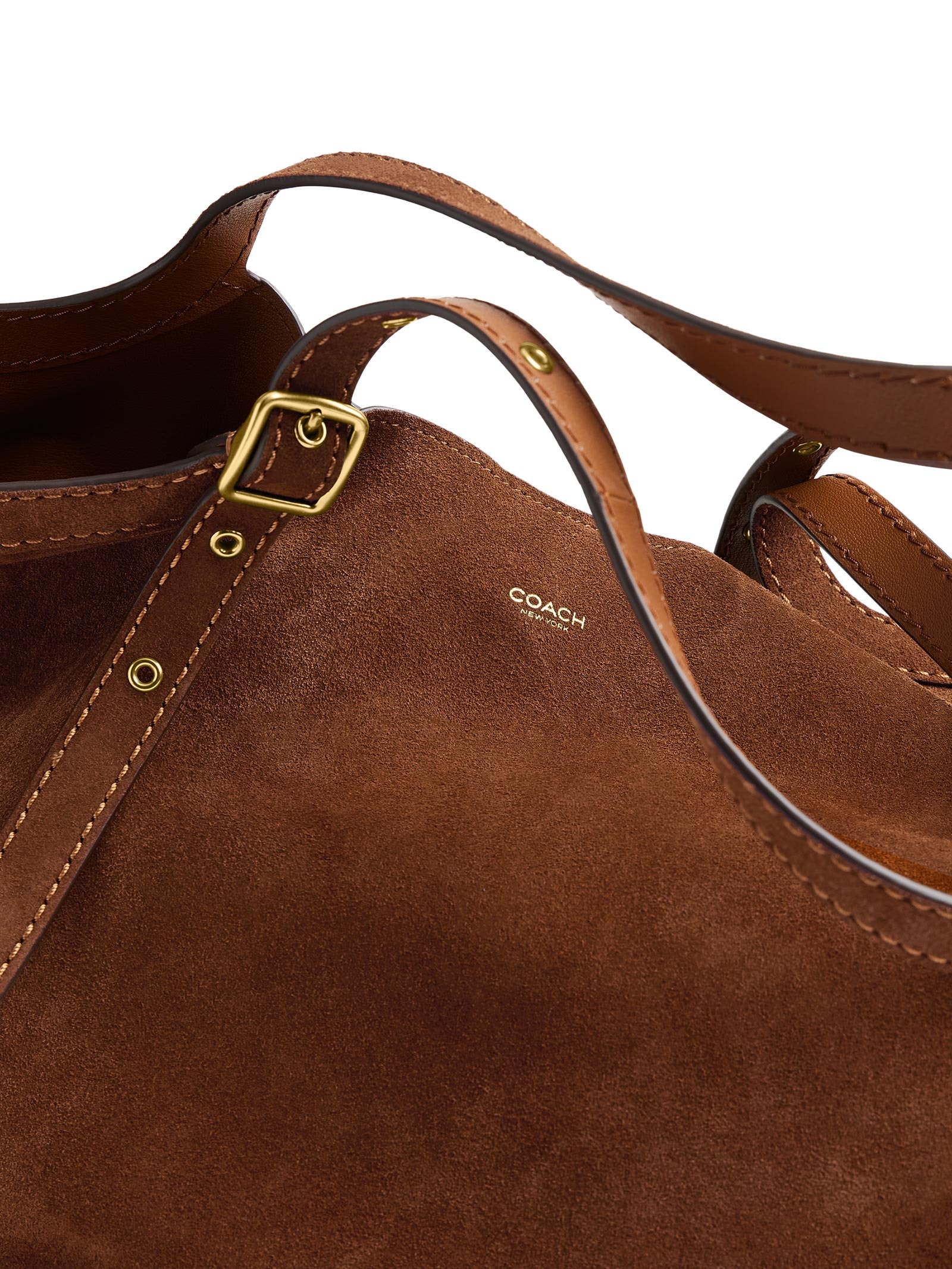 Bolsa Feminina Gramercy Tote Suede Warm Marrom Coach