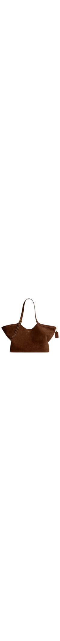 Bolsa Feminina Gramercy Tote Suede Warm - Marrom