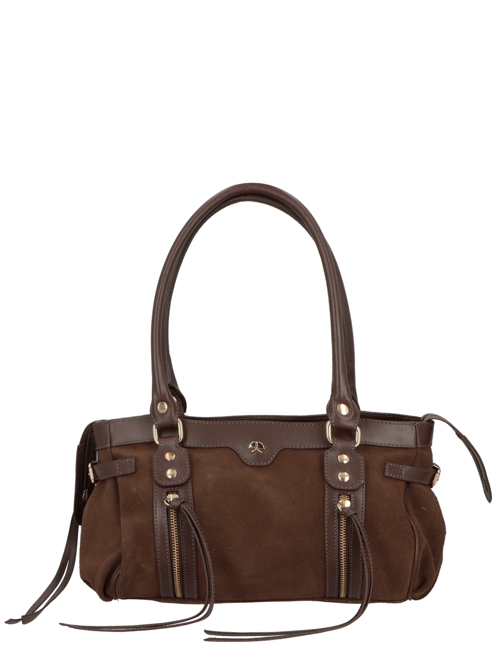 Bolsa Feminina Grande Baguete Marrom Luiza Barcelos