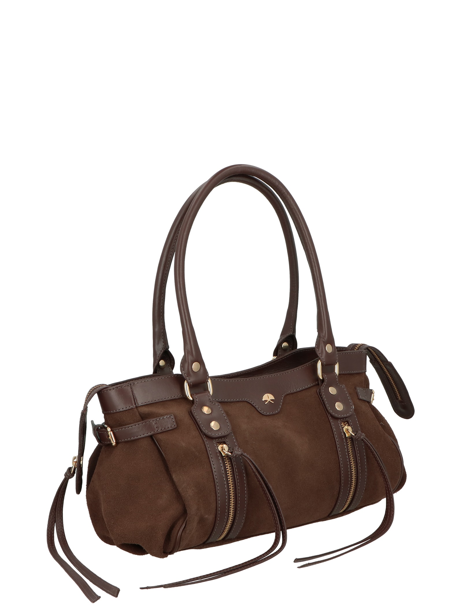 Bolsa Feminina Grande Baguete Marrom Luiza Barcelos