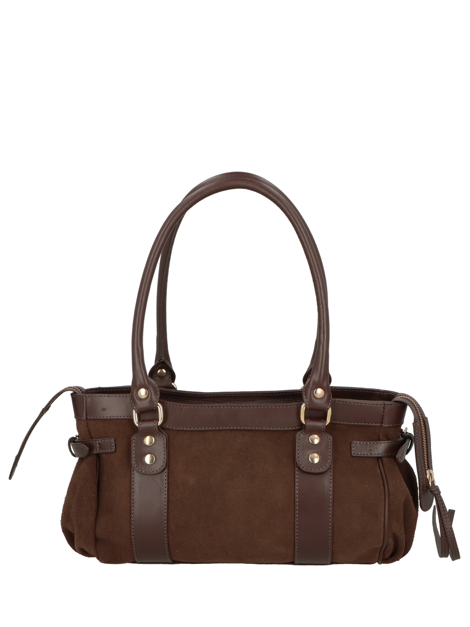 Bolsa Feminina Grande Baguete Marrom Luiza Barcelos