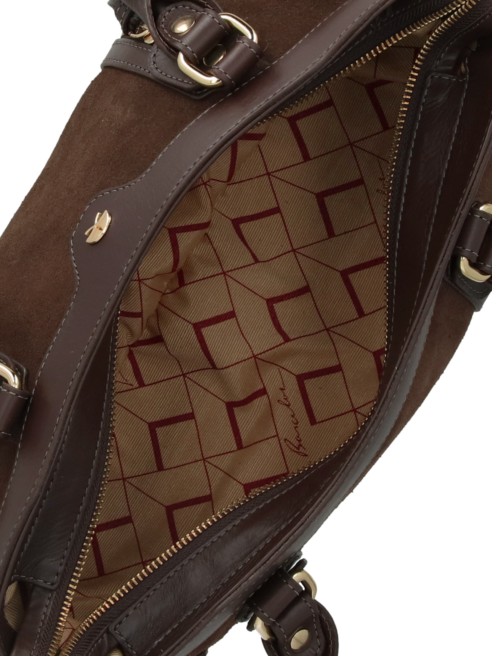 Bolsa Feminina Grande Baguete Marrom Luiza Barcelos