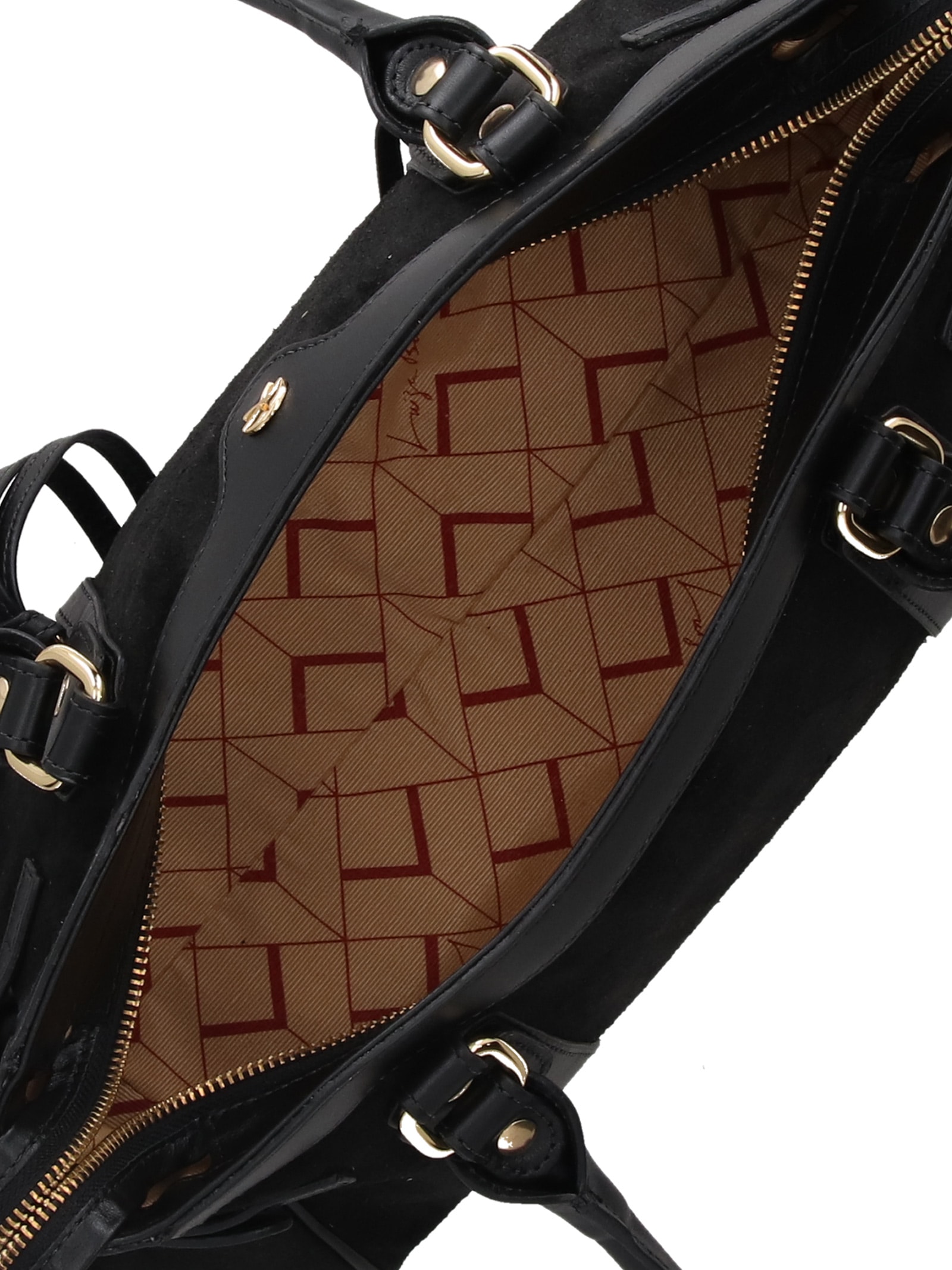 Bolsa Feminina Grande Baguete Preto Luiza Barcelos