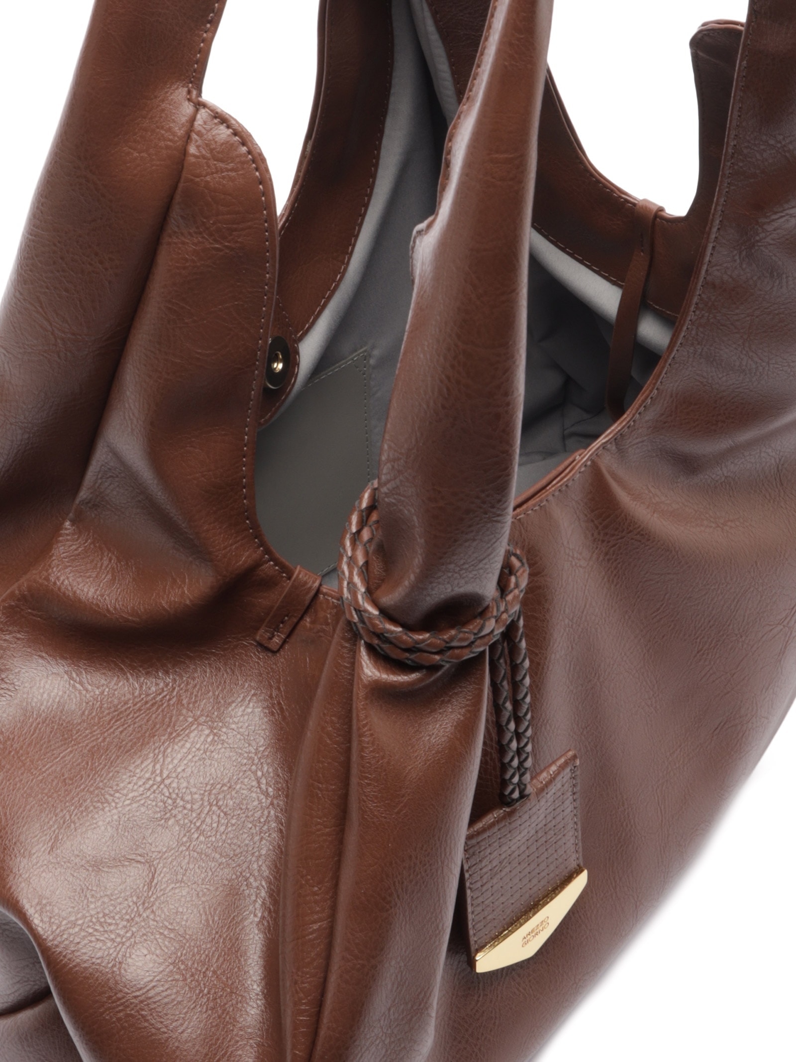 Bolsa Feminina Grande Cab Rus/Ecr T Marrom Arezzo