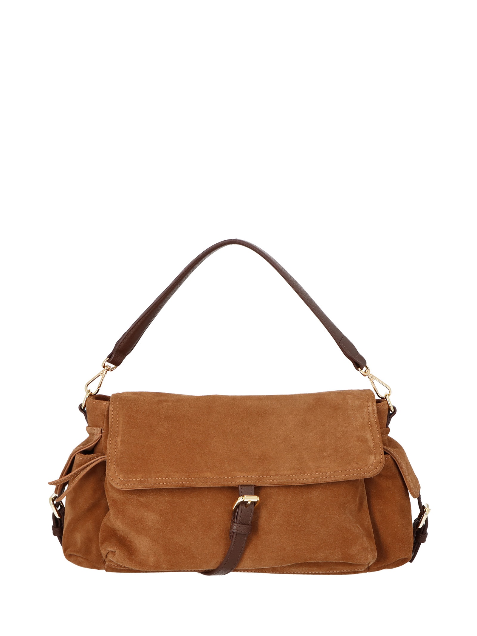 Bolsa Feminina Grande Camurça Viena Marrom Luiza Barcelos