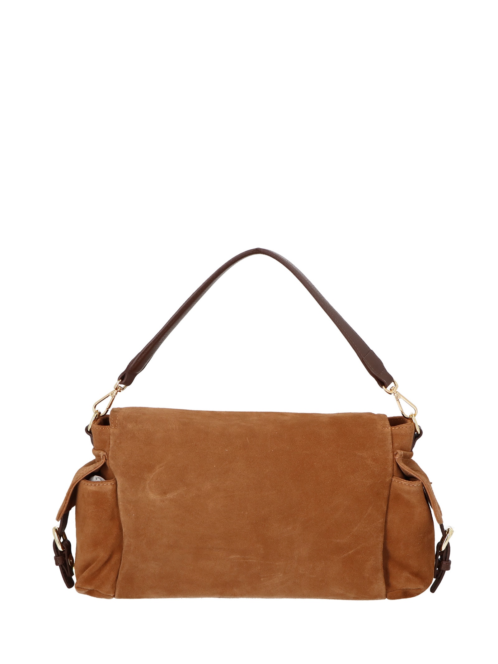 Bolsa Feminina Grande Camurça Viena Marrom Luiza Barcelos