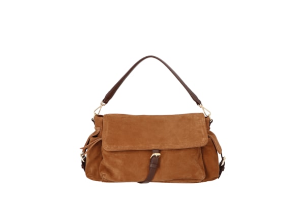 Bolsa Feminina Grande Camurça Viena - Marrom