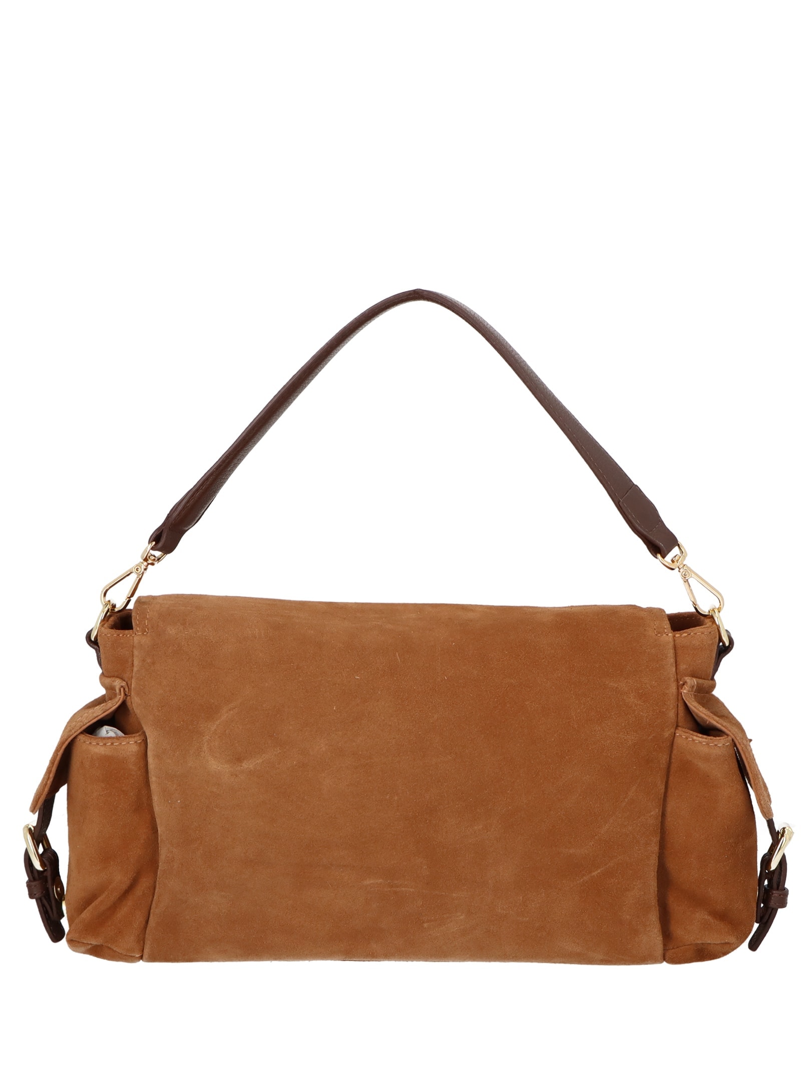 Bolsa Feminina Grande Camurça Viena Marrom Luiza Barcelos