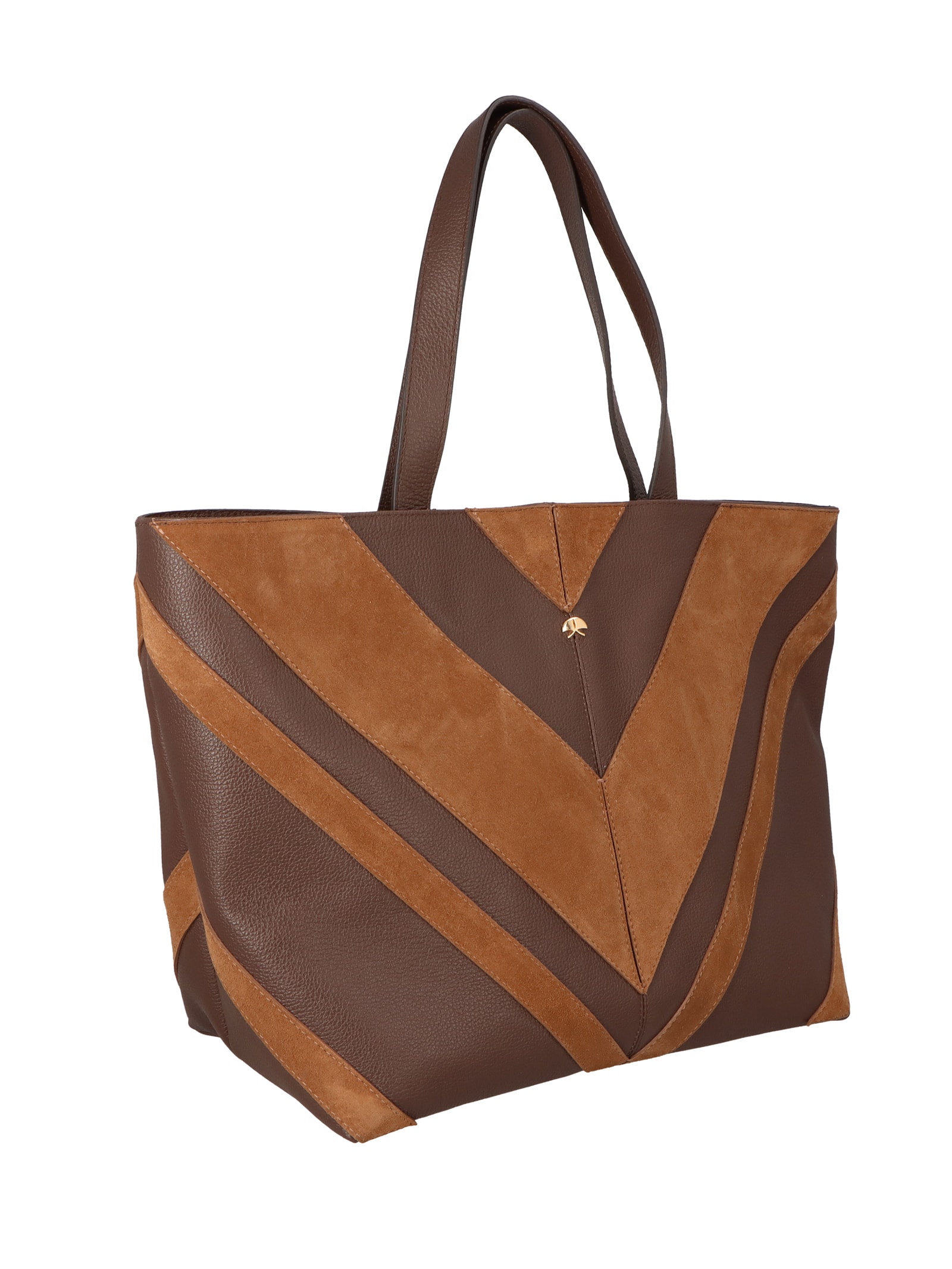 Bolsa Feminina Grande Camurça Viena Marrom Luiza Barcelos