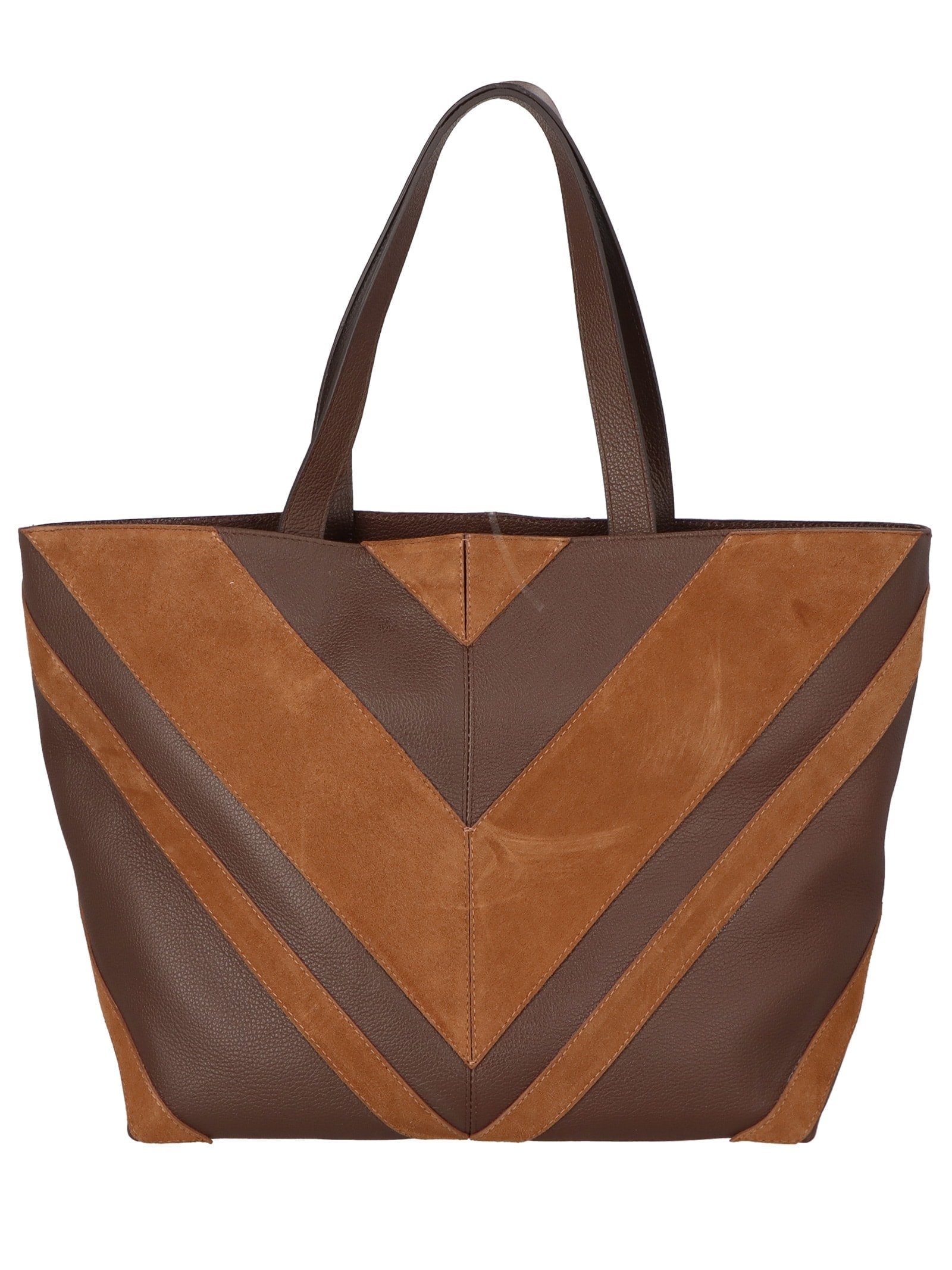 Bolsa Feminina Grande Camurça Viena Marrom Luiza Barcelos