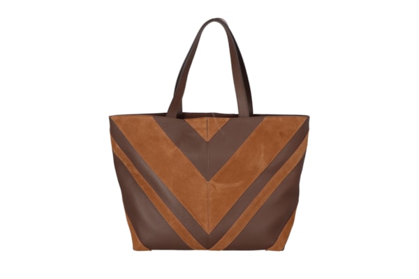 Bolsa Feminina Grande Camurça Viena - Marrom
