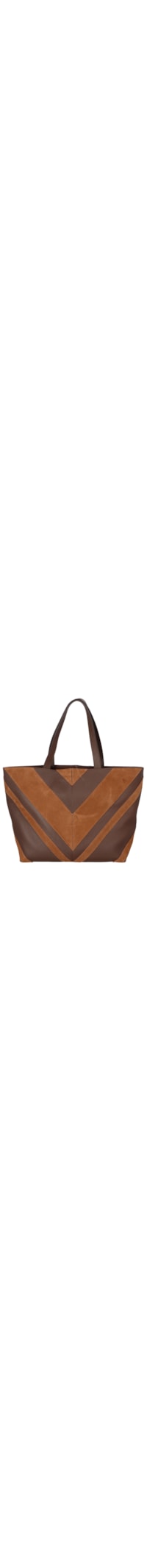 Bolsa Feminina Grande Camurça Viena - Marrom