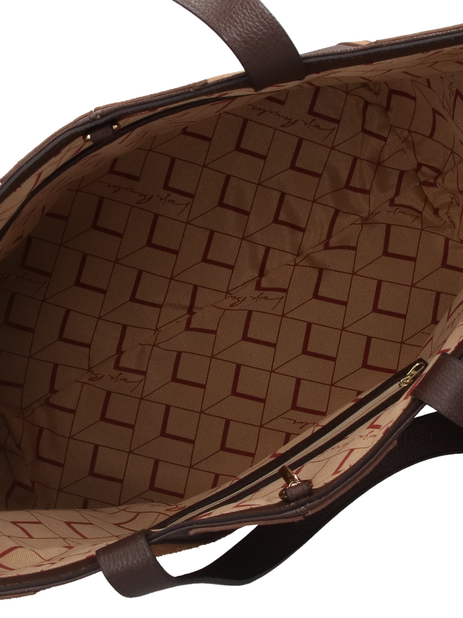 Bolsa Feminina Grande Camurça Viena Marrom Luiza Barcelos