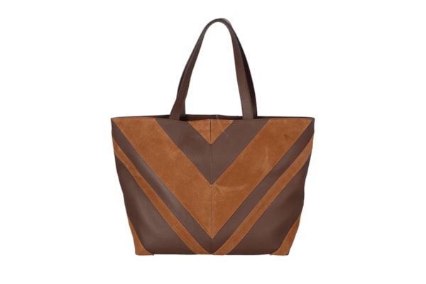Bolsa Feminina Grande Camurça Viena - Marrom