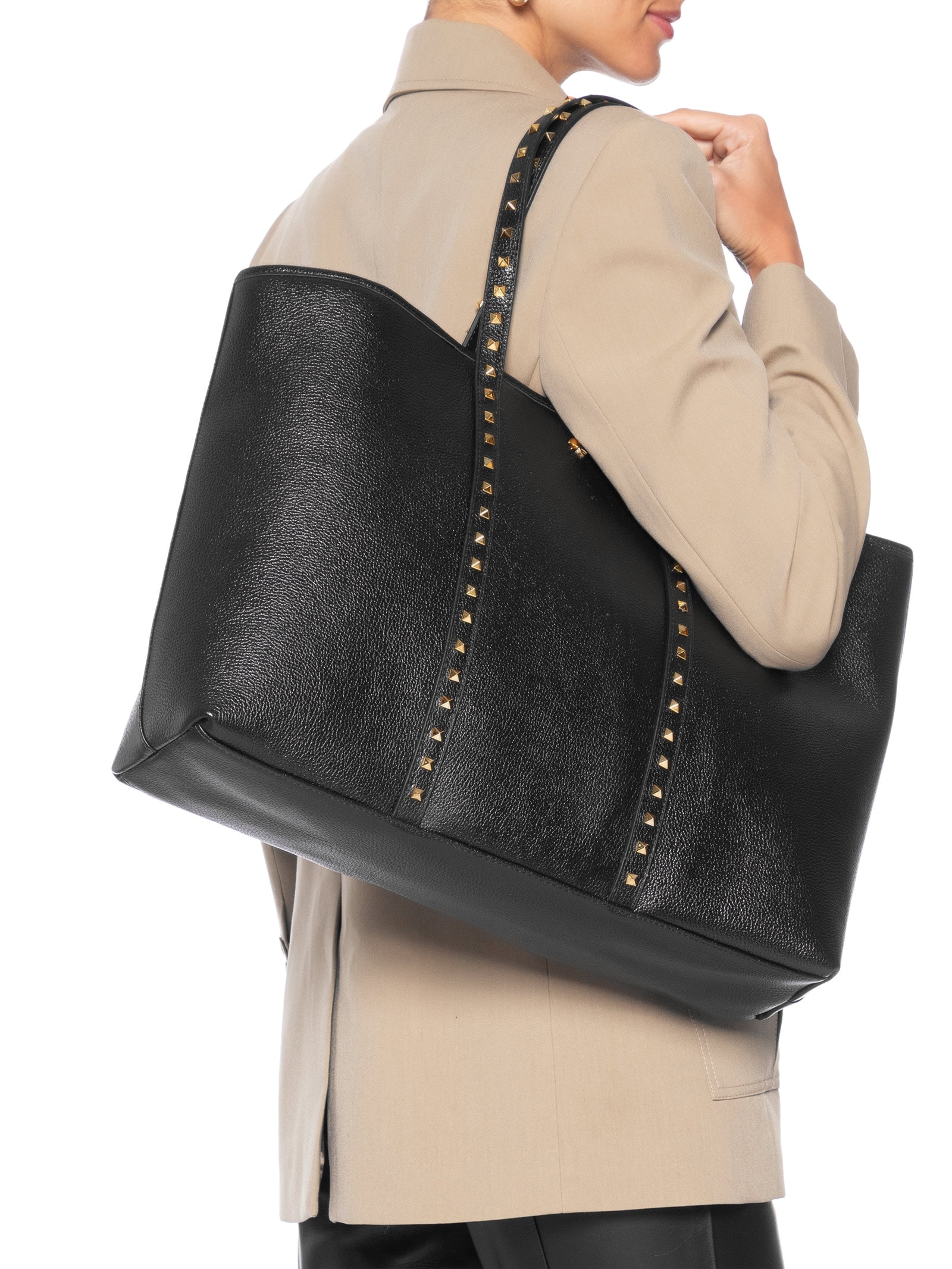 Bolsa Feminina Grande Camurça Viena Preto Luiza Barcelos