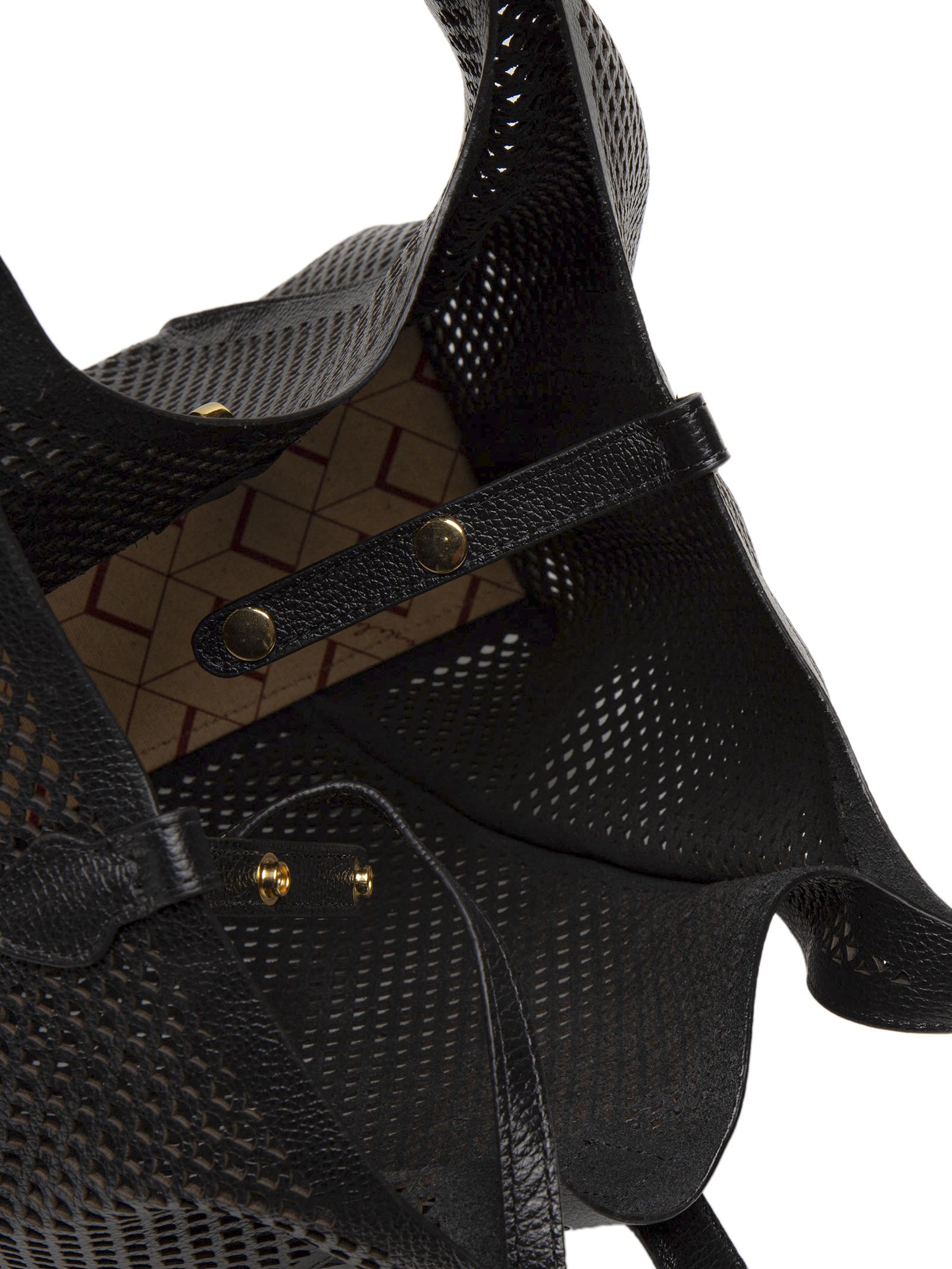 Bolsa Feminina Grande Couro Panamá Preto Luiza Barcelos