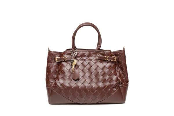 Bolsa Feminina Grande Easy Leather - Marrom