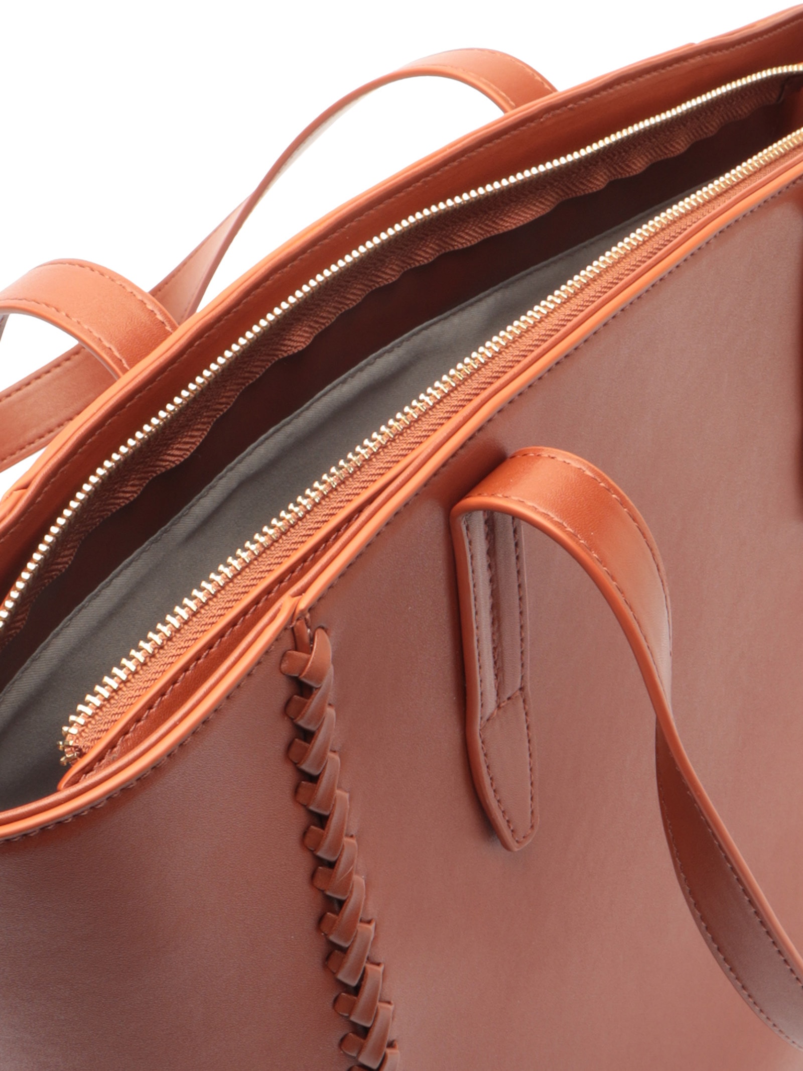 Bolsa Feminina Grande Eco Calf Marrom Arezzo