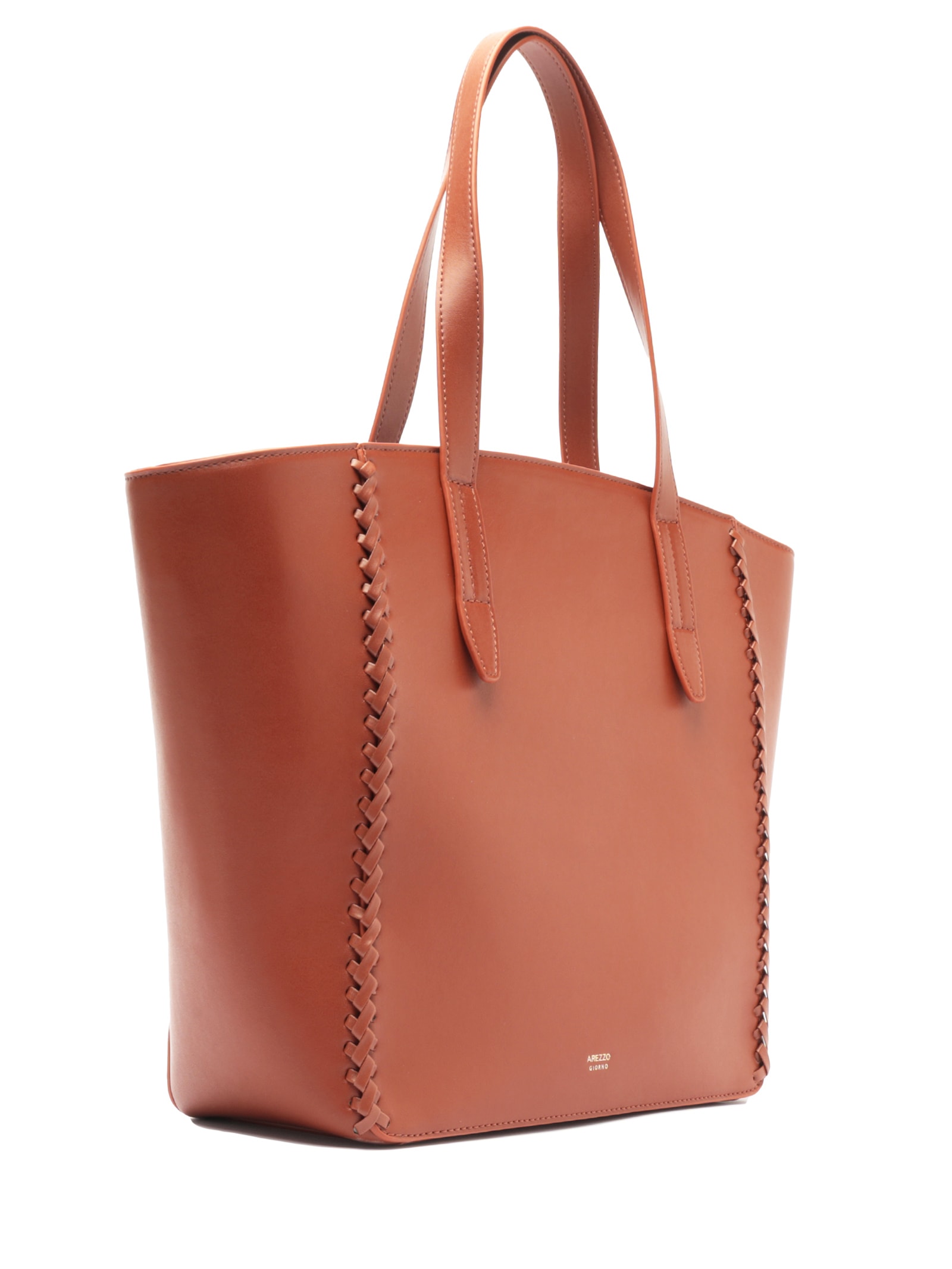 Bolsa Feminina Grande Eco Calf Marrom Arezzo
