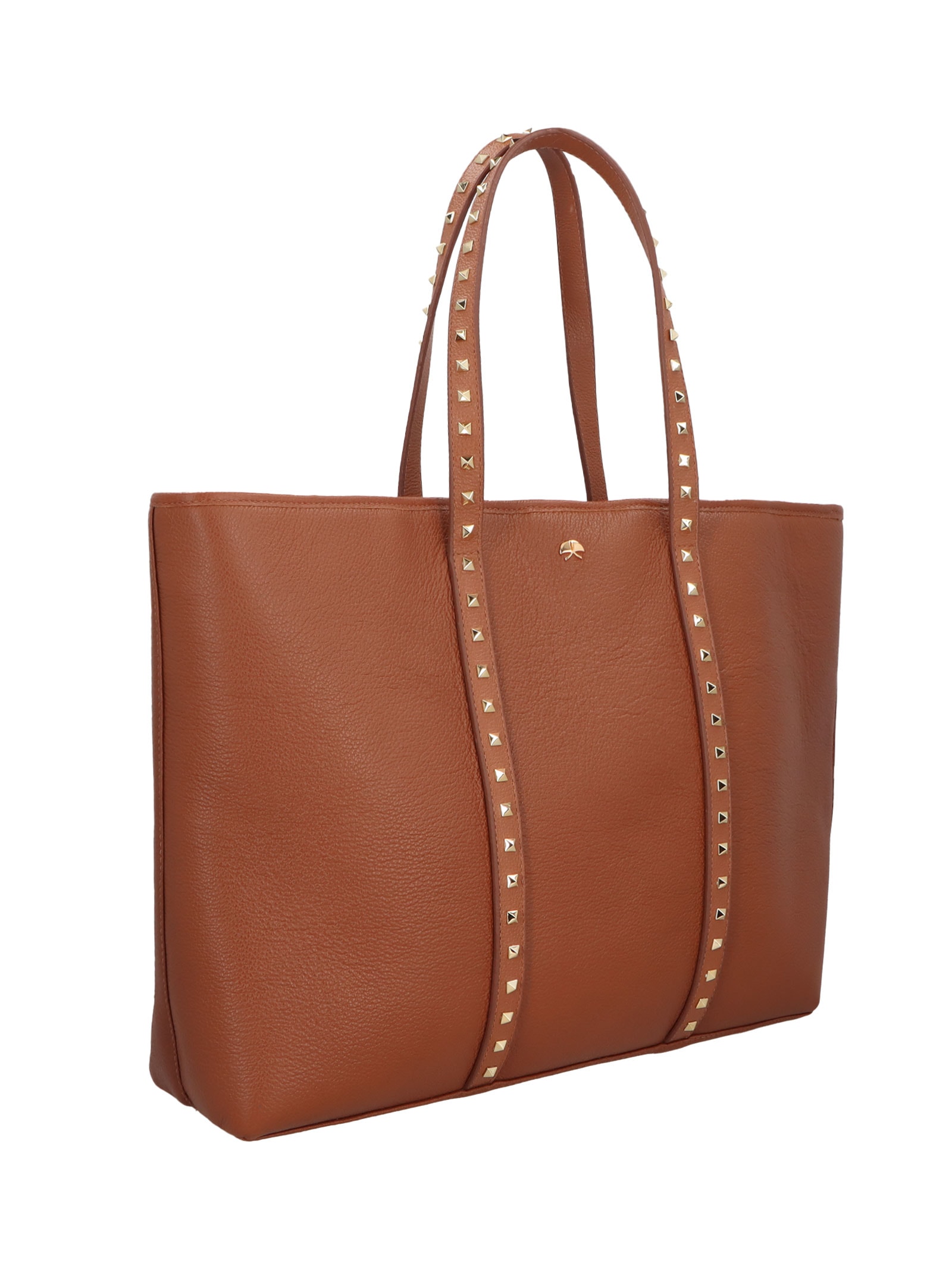 Bolsa Feminina Grande Em Couro Marrom Luiza Barcelos