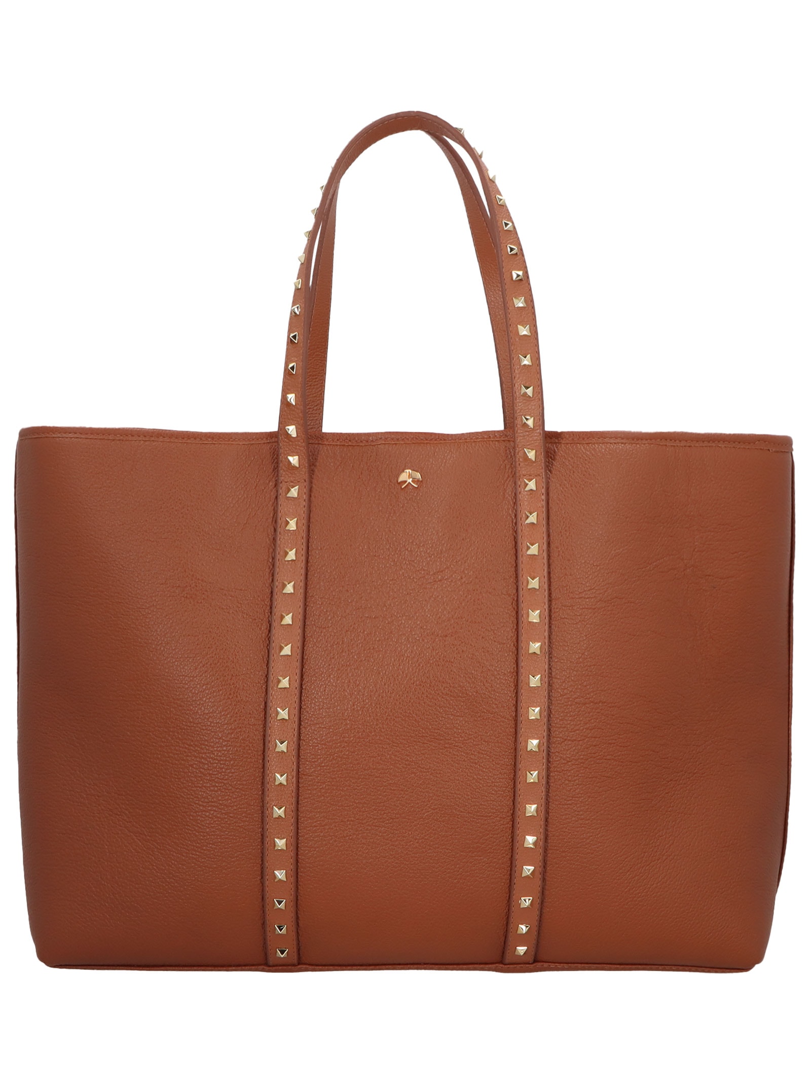 Bolsa Feminina Grande Em Couro Marrom Luiza Barcelos