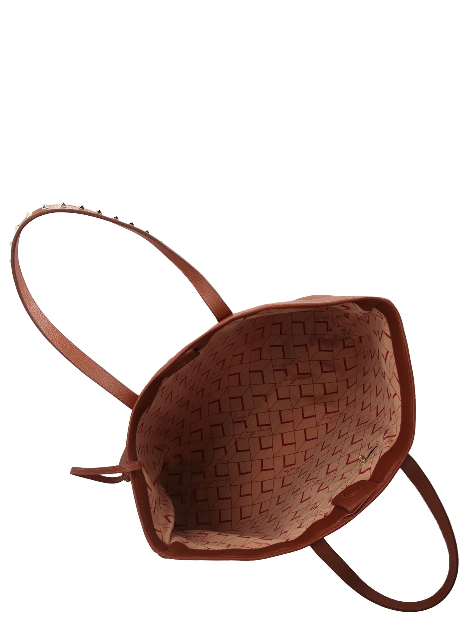 Bolsa Feminina Grande Em Couro Marrom Luiza Barcelos