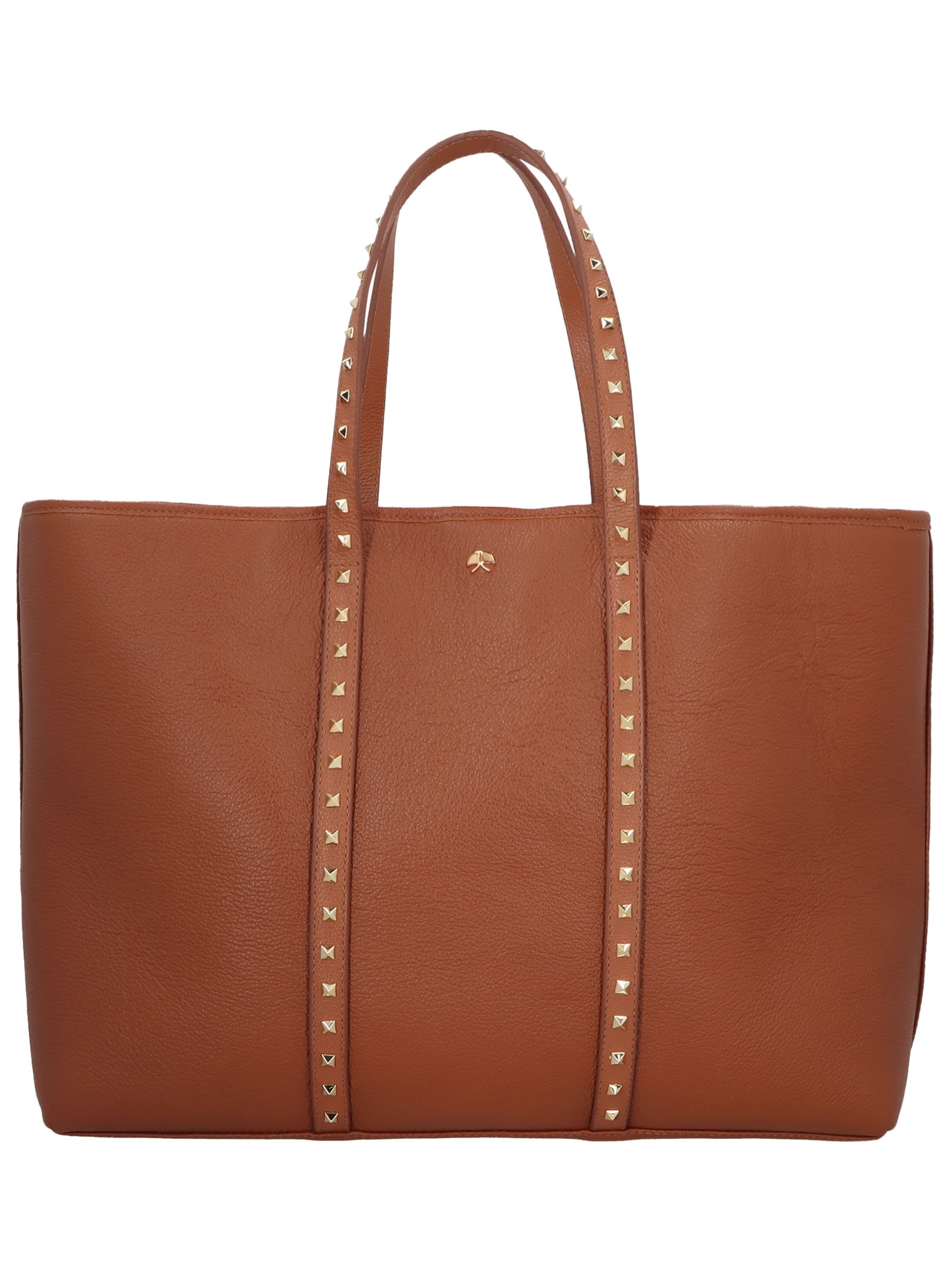 Bolsa Feminina Grande Em Couro Marrom Luiza Barcelos