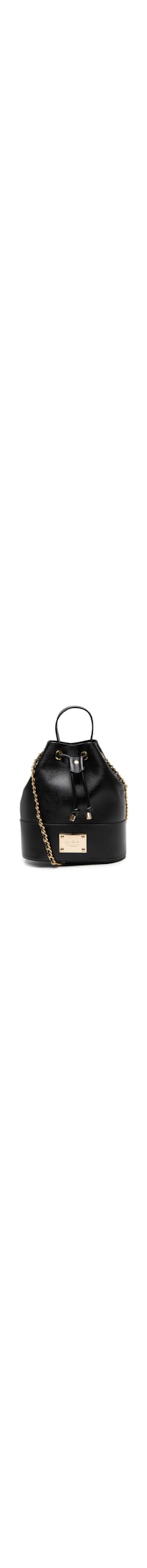Bolsa Feminina Grande Em Couro No Estilo Bucket - Preto