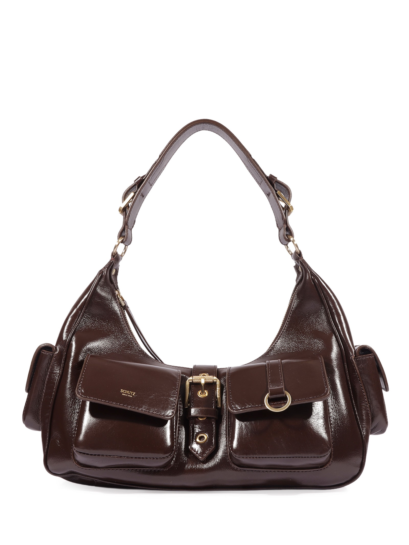 Bolsa Feminina Grande Hobo Marrom Schutz