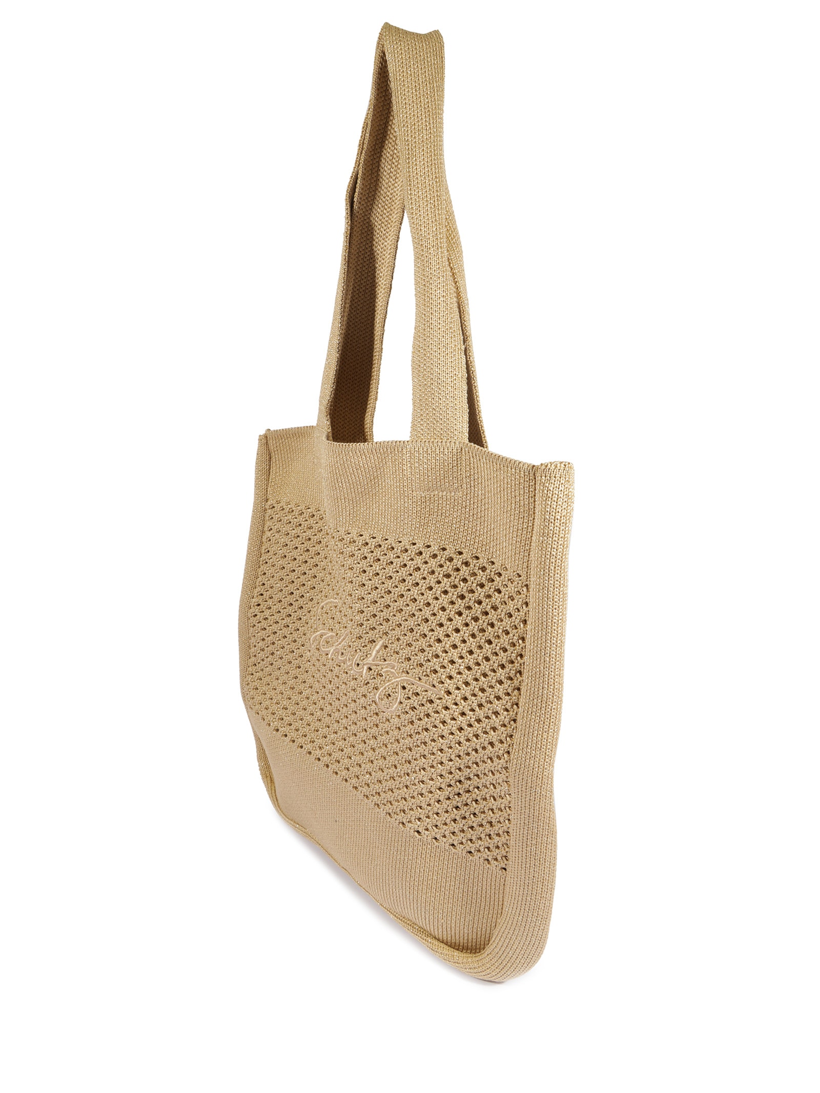 Bolsa Feminina Grande Knit Bege Schutz