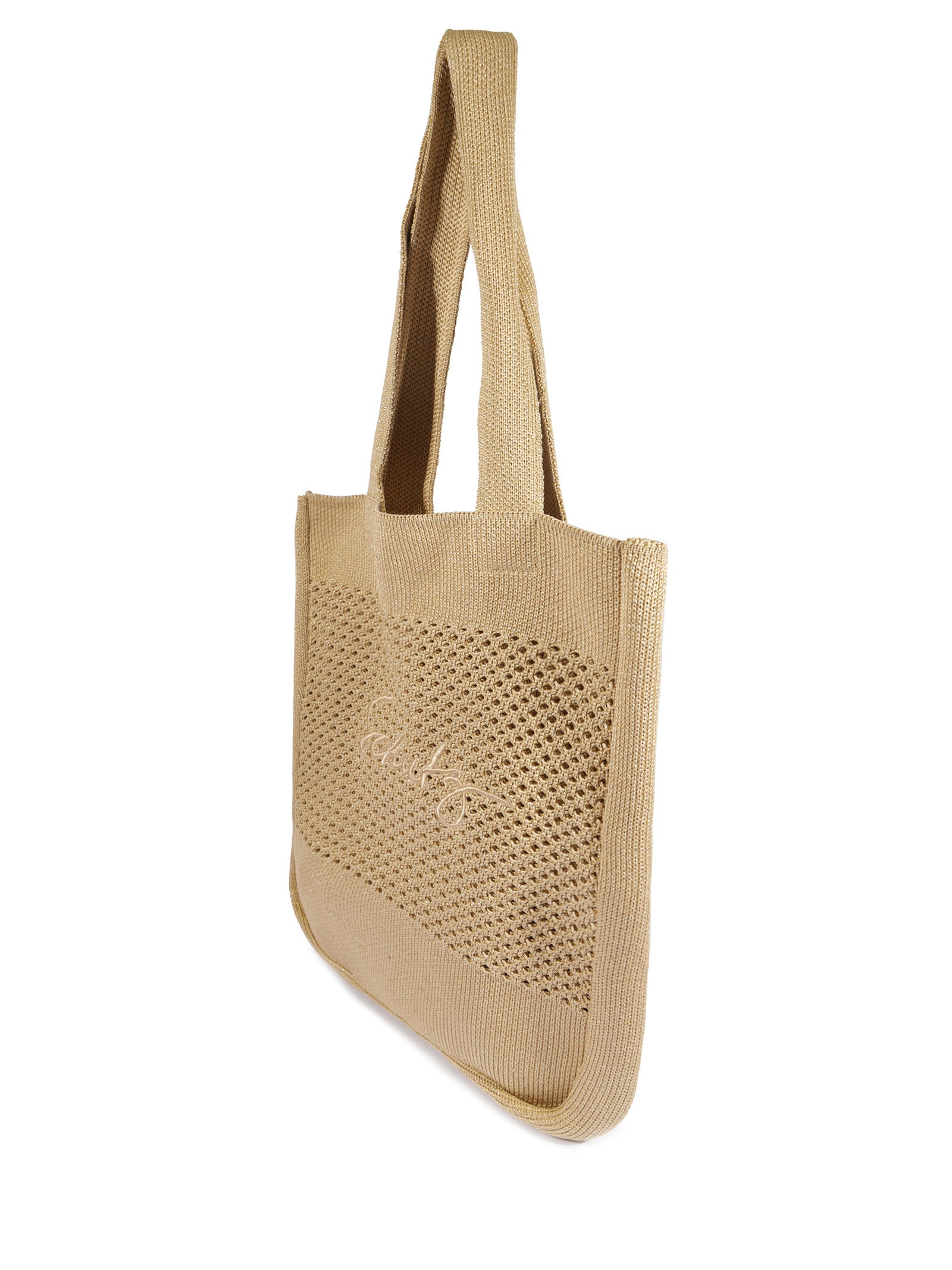 Bolsa Feminina Grande Knit Bege Schutz