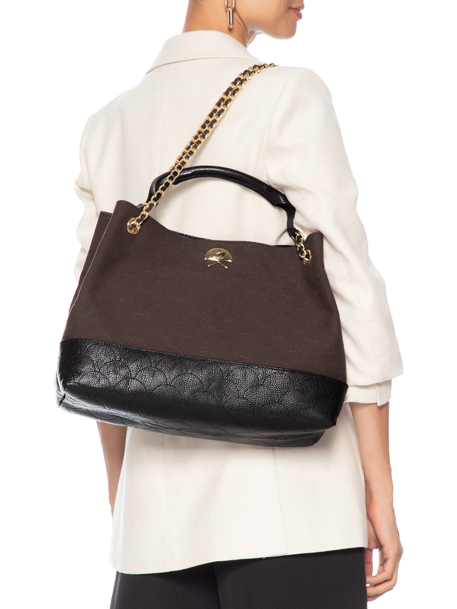 Bolsa Feminina Grande Marrom Luiza Barcelos