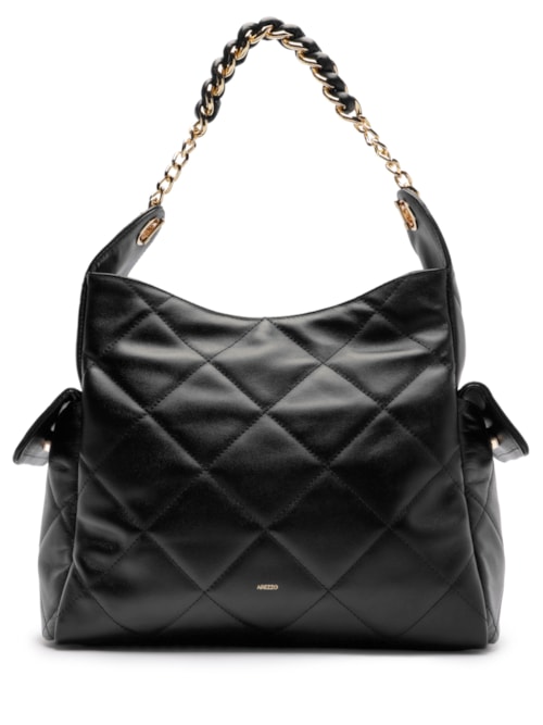 Bolsa Feminina Grande Napa Couro Caprino – Preto