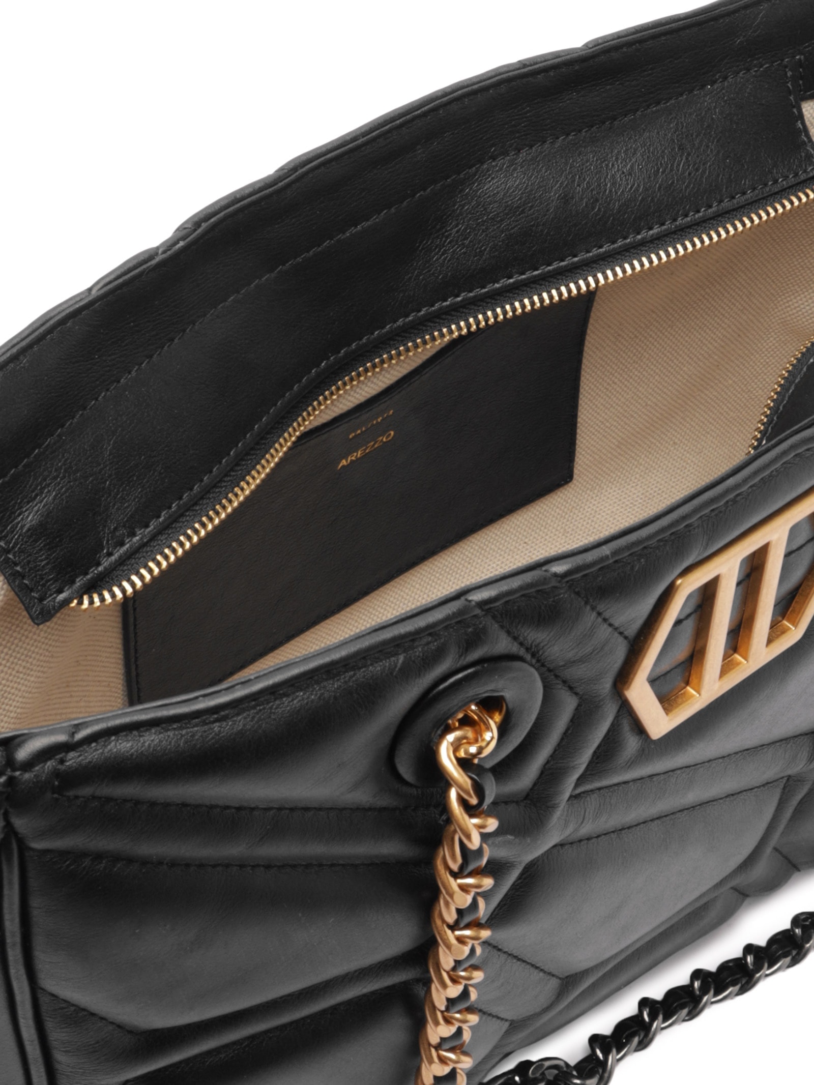 Bolsa Feminina Grande Nápoles Preto Arezzo