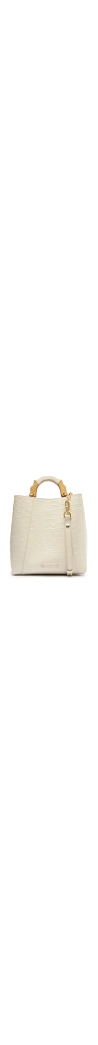 Bolsa Feminina Grande New Croco - Off White