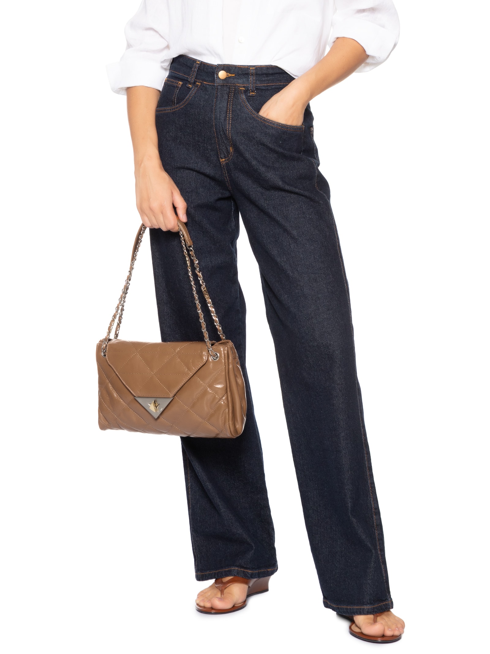 Bolsa Feminina Grande S95 Marrom Schutz