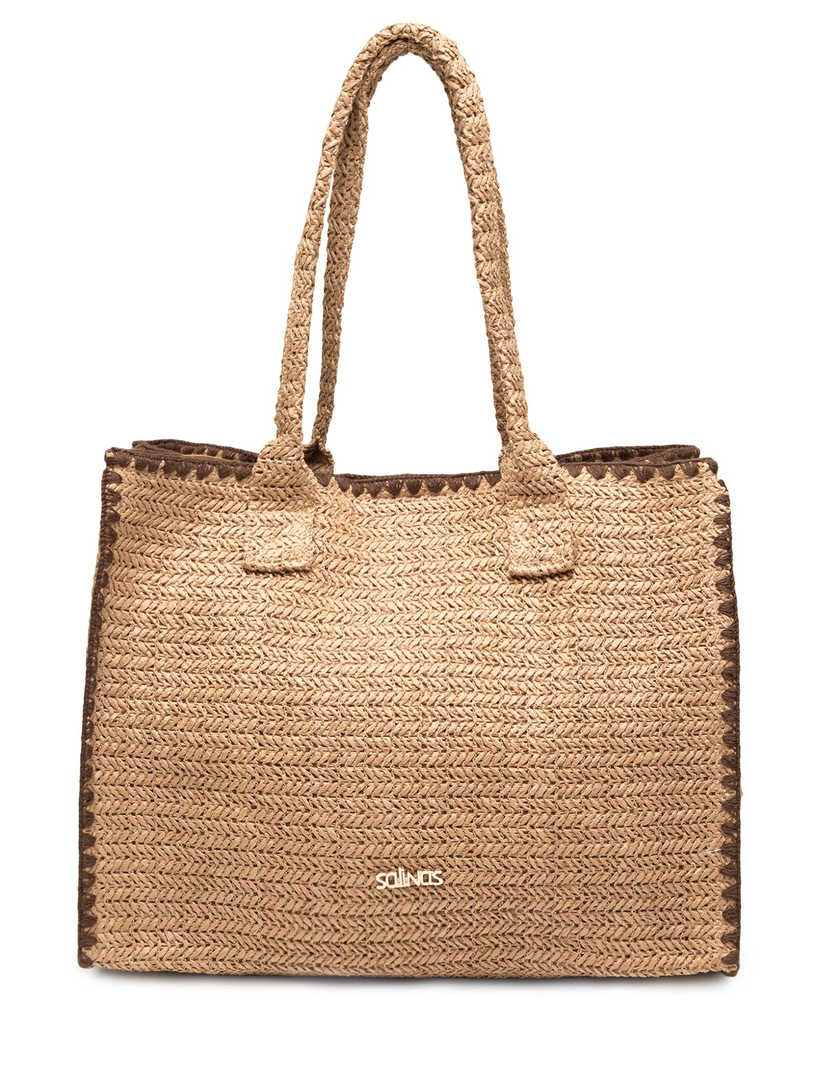 Bolsa Feminina Grande Totebag Edge Mira Bege Salinas