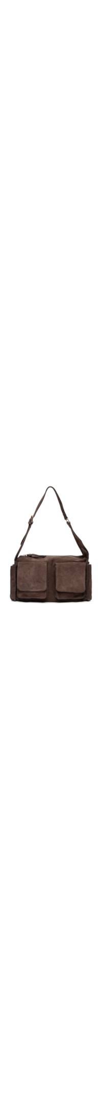 Bolsa Feminina Grande Utilitária em Camurça - Marrom