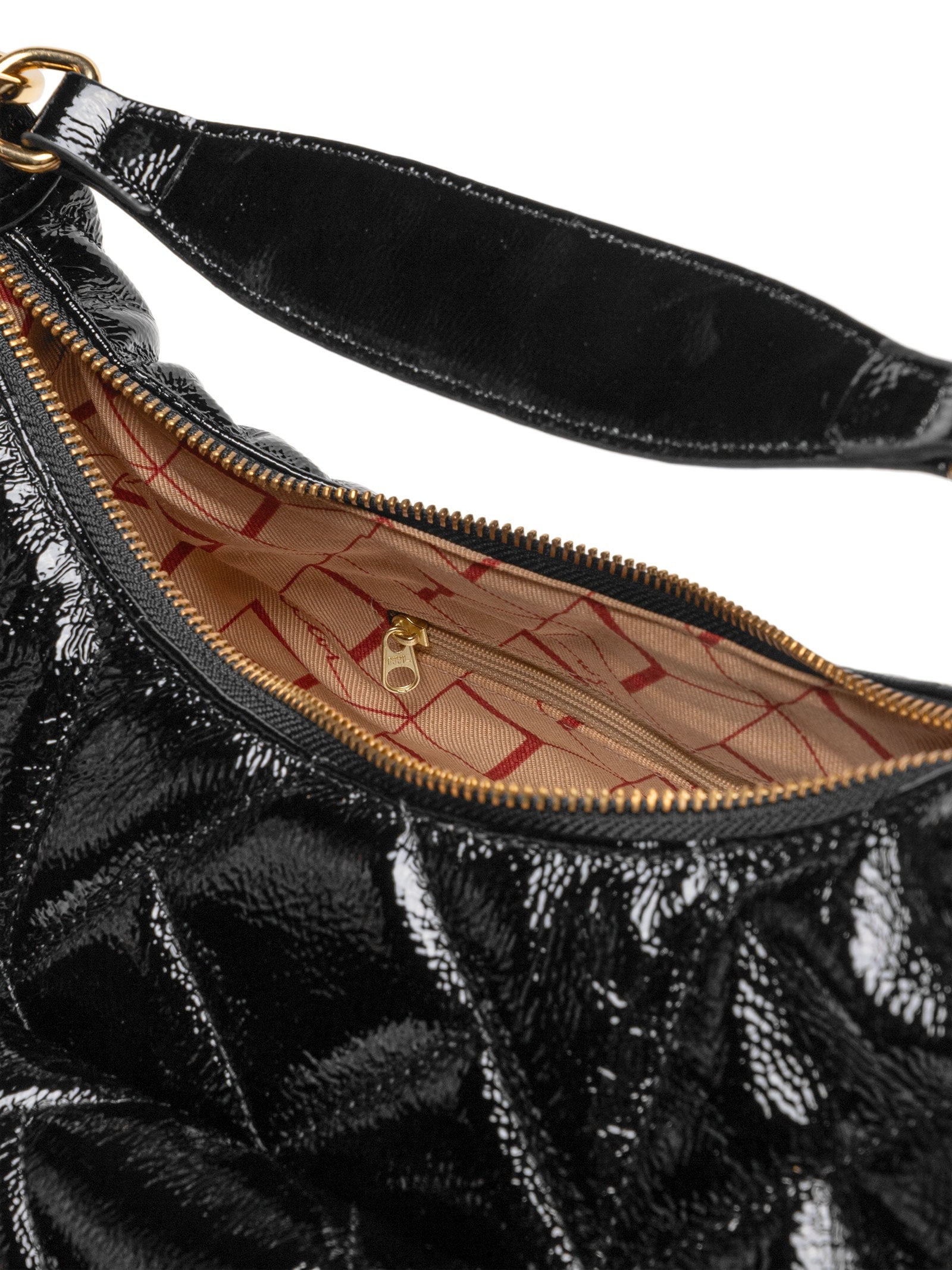 Bolsa Feminina Grande Verniz Show Preto Luiza Barcelos