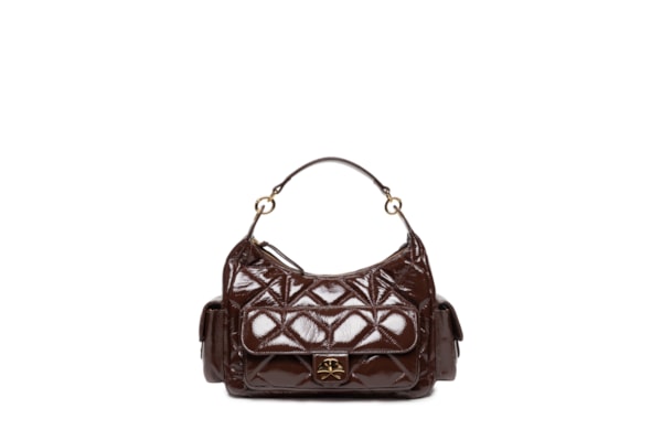 Bolsa Feminina Grande Verniz Show – Marrom