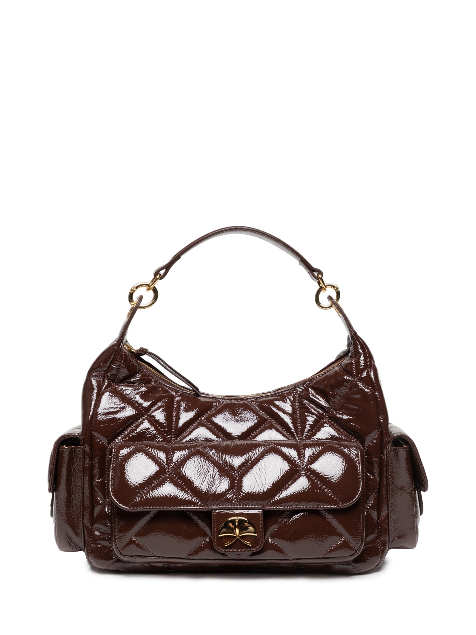 Bolsa Feminina Grande Verniz Show – Marrom Luiza Barcelos