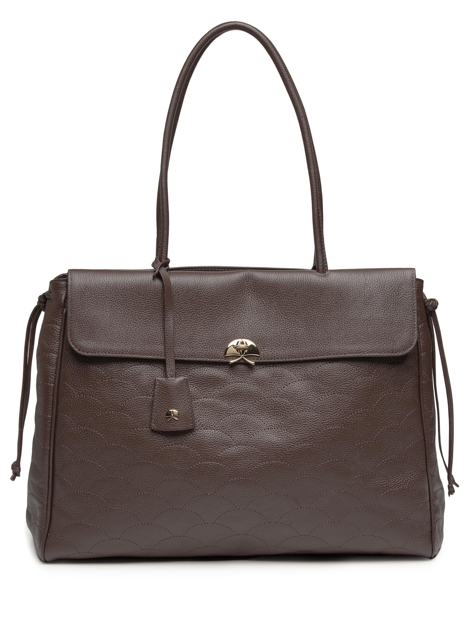 Bolsa Feminina Grande Viena Em Couro – Marrom – Luiza Barcelos Luiza Barcelos