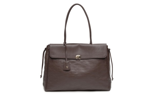 Bolsa Feminina Grande Viena Em Couro – Marrom – Luiza Barcelos