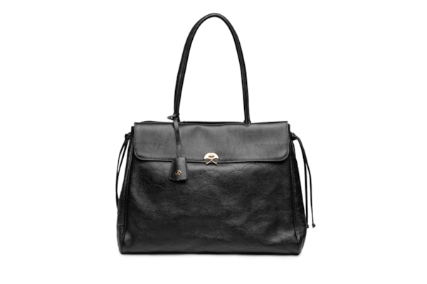 Bolsa Feminina Grande Viena Em Couro – Preto