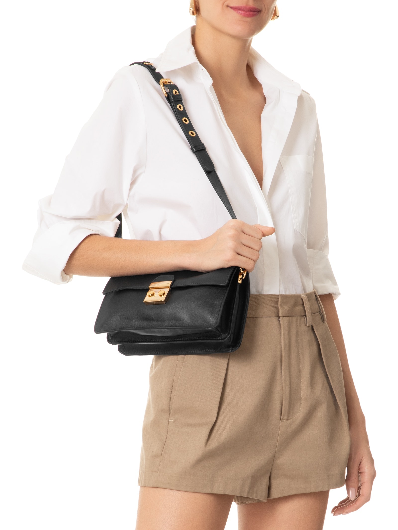 Bolsa Feminina Grease Atlanta Marsal Preto Luiza Barcelos