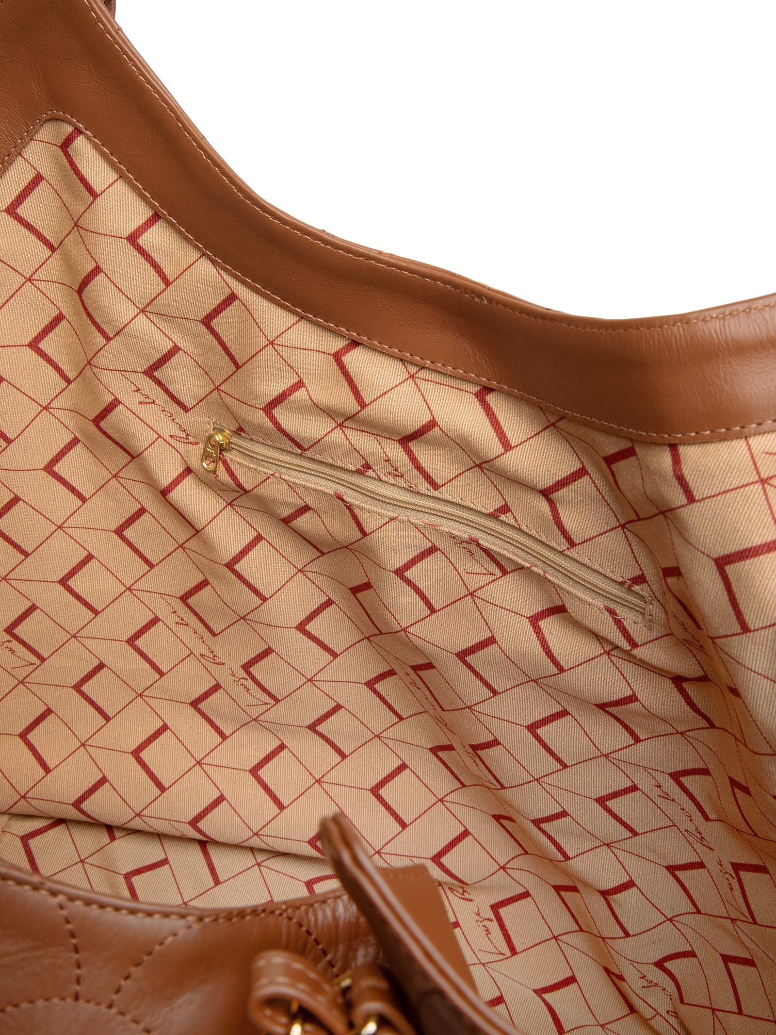 Bolsa Feminina Grease Couro Grande Marrom Luiza Barcelos